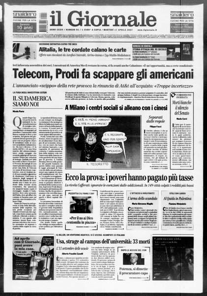 Il giornale : quotidiano del mattino